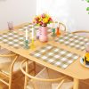 2_b5196548-f6ae-4e15-be62-6bad83047cef.jpg SPRING GALLERY SAND BROWN BIG CHECK REVERSIBLE PLACEMATS