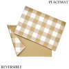 6_0e14b186-4da3-4e2f-b7ad-a4f4ac95addf.jpg SPRING GALLERY SAND BROWN BIG CHECK REVERSIBLE PLACEMATS