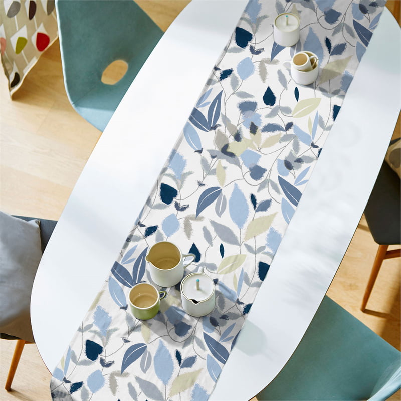 SPAR BLUE MATTY DIGITAL PRINTED TABLE RUNNER