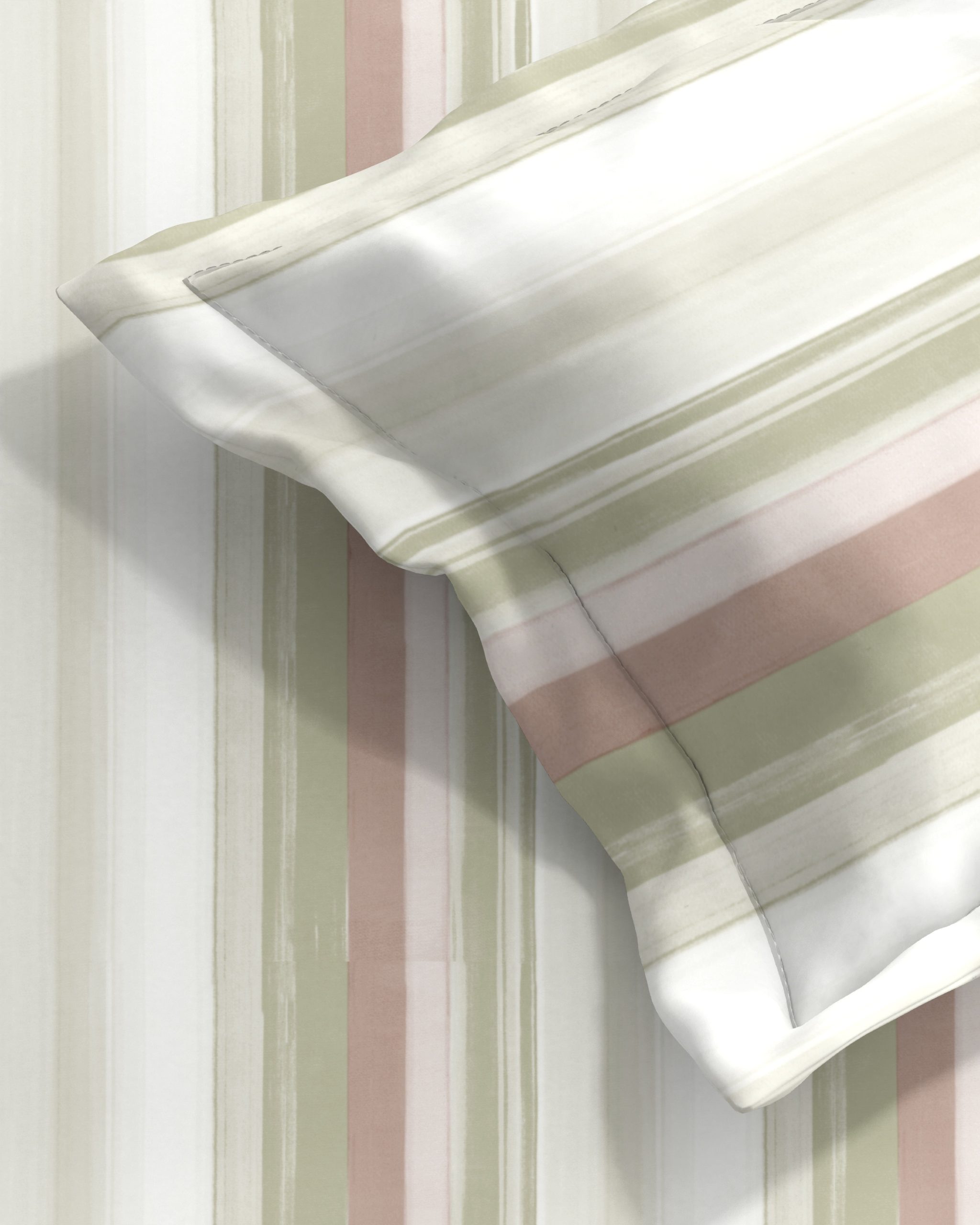 B_1237033f-4208-465a-b149-439f10da2073.jpg ALVIN STRIPES LIGHTGREEN BEDSHEET WITH PILLOWCOVER