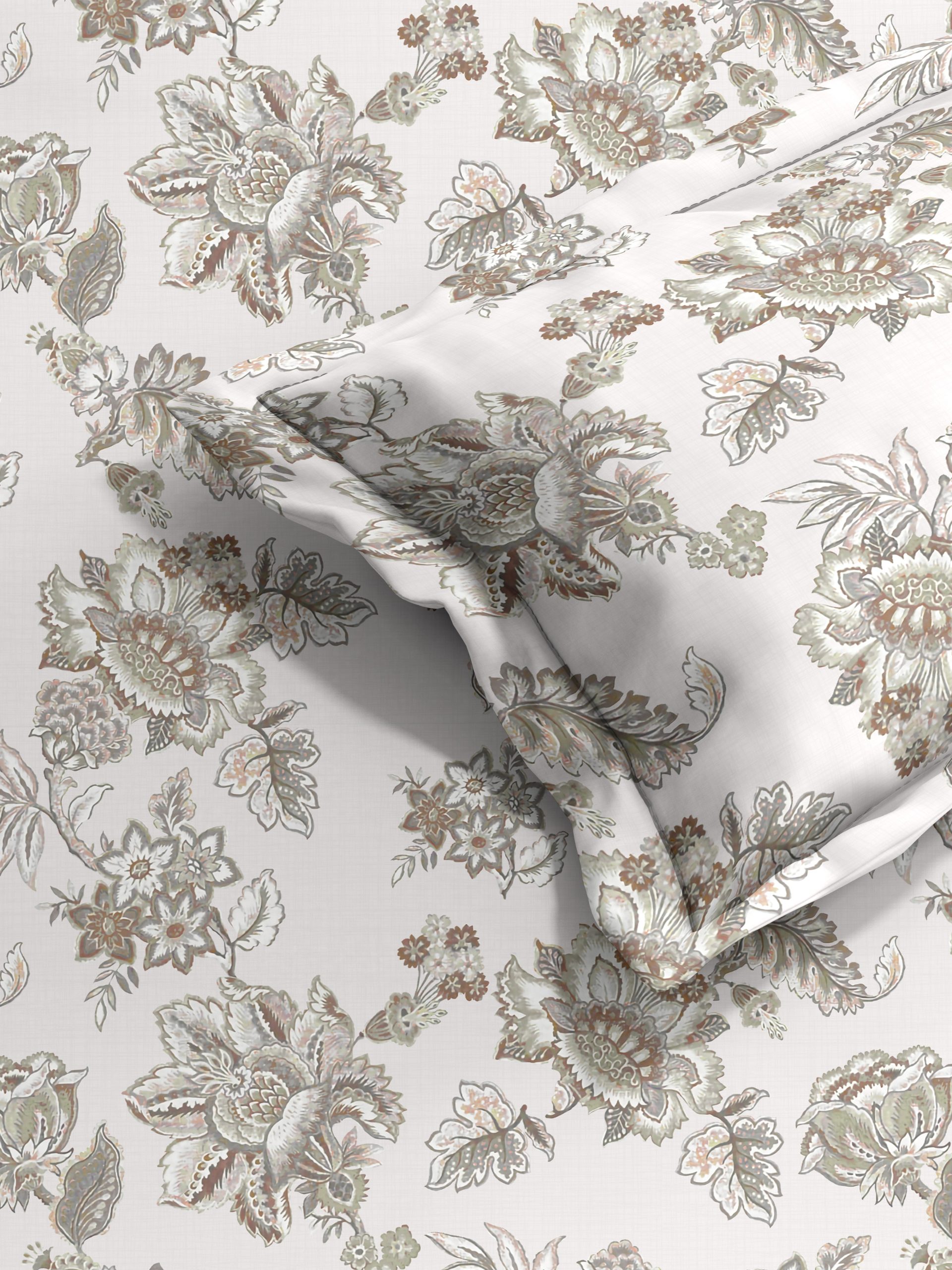 ANZIO GREY BEDSHEET WITH PILLOWCOVER