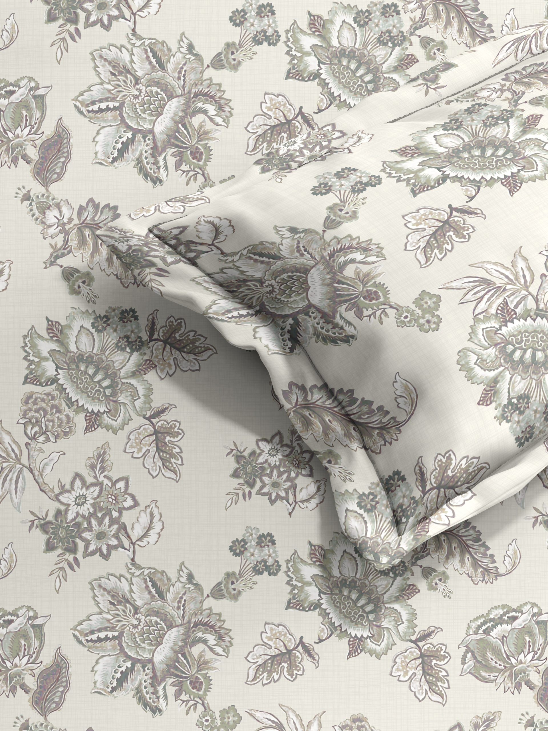 ANZIO COFFEE BEDSHEET WITH PILLOWCOVER