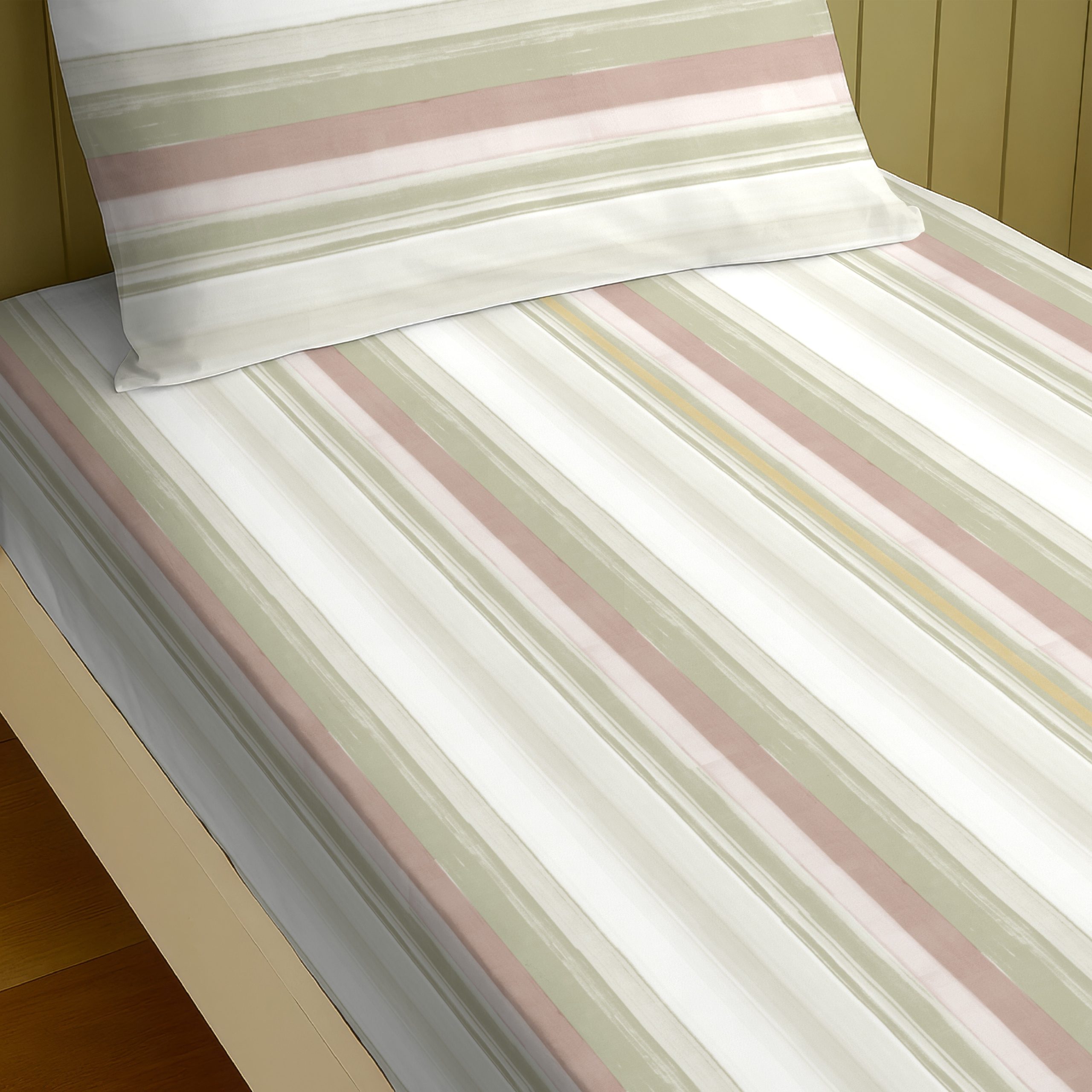 D_101429ea-8fe7-4048-ad0c-f58b825b6c4d.jpg ALVIN STRIPES LIGHTGREEN BEDSHEET WITH PILLOWCOVER
