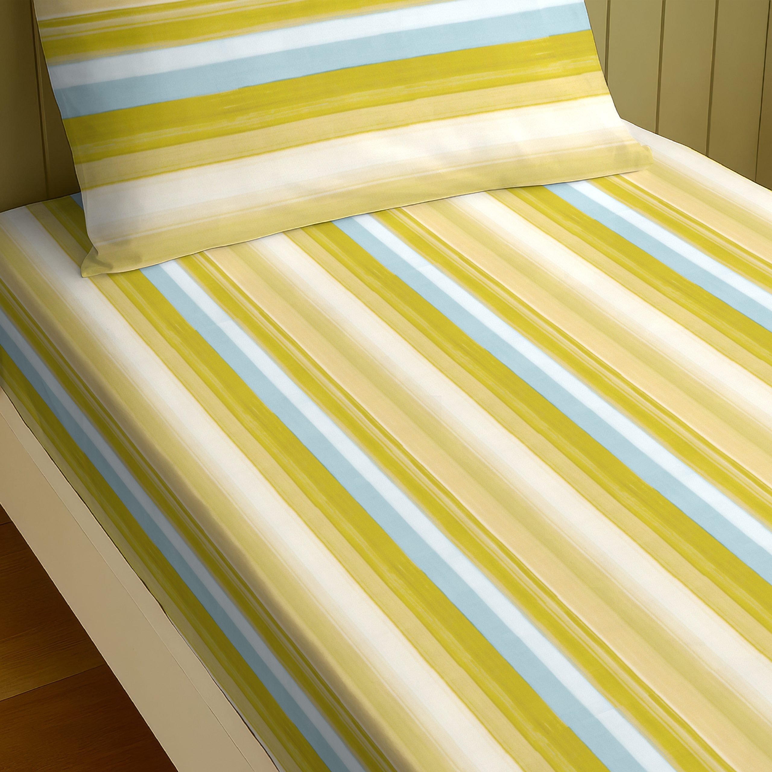 D_27aa18e3-ce64-4f72-9c7a-13d88b35ee11.jpg ALVIN STRIPES LEMON BEDSHEET WITH PILLOWCOVER