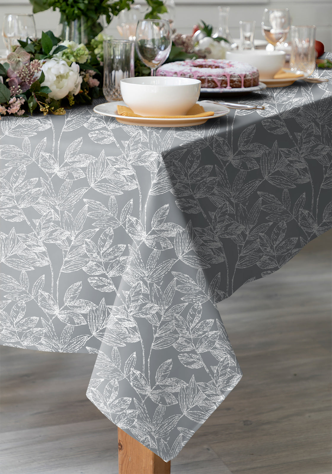 Meadow Grey Table Cloth